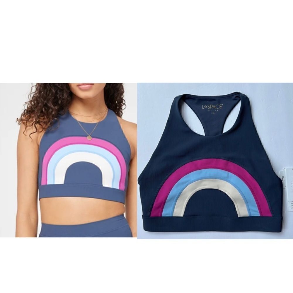 L*SPACE Chasing rainbows top slate in Large